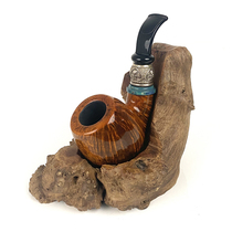 Pipe rack pipe seat pear lump old tree root old tree nodule nodule pipe display stand handmade mens smoking set