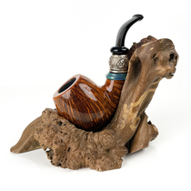 Pipe rack pipe seat pear lumps old tree burls old tree roots pipe display stand handmade personalized mens smoking accessories