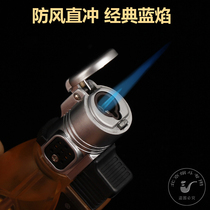 Windproof direct injection tinder machine Inflatable spitfire direct injection cigar ignition lighter outdoor barbecue welding mens boutique