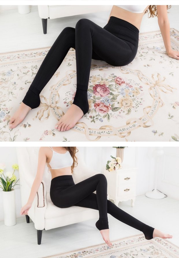 Mùa thu và mùa đông dày và xà cạp nhung Phụ nữ mặc cao eo đen bước trên đôi chân thon một chiếc quần nhung nhung ấm áp shop thoi trang