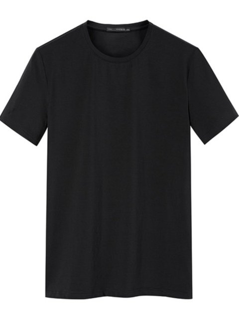 PEACEBIRD Men's short-sleeved T-shirt men's summer solid color bottoming shirt pure cotton T-shirt Korean style clothes youth half-sleeved trend