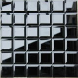 Стеклянная черная мозаика, касса на стену