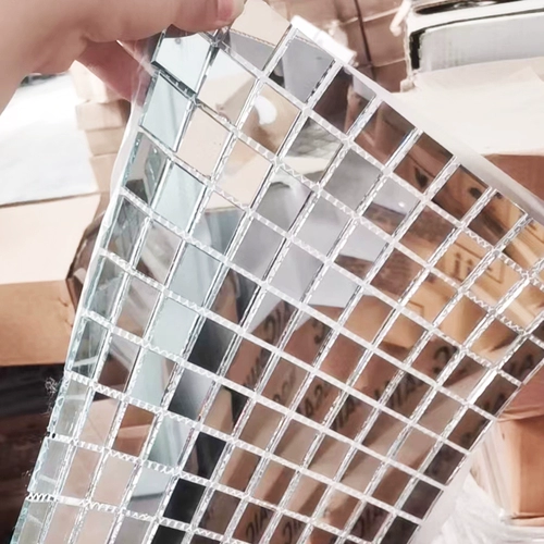 Стеклянная мозаика, самоклеющаяся касса на стену, зеркальный эффект