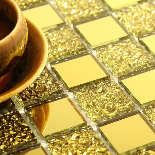 Стеклянная мозаика, самоклеющаяся касса на стену, зеркальный эффект