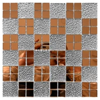 Зеркало для чая коричневое 2348 + серебряный бриллиант