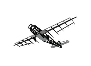 Bf109 Messermit me109 model vẽ cad vẽ laser cắt gỗ nhẹ vẽ trực tiếp - Mô hình máy bay / Xe & mô hình tàu / Người lính mô hình / Drone