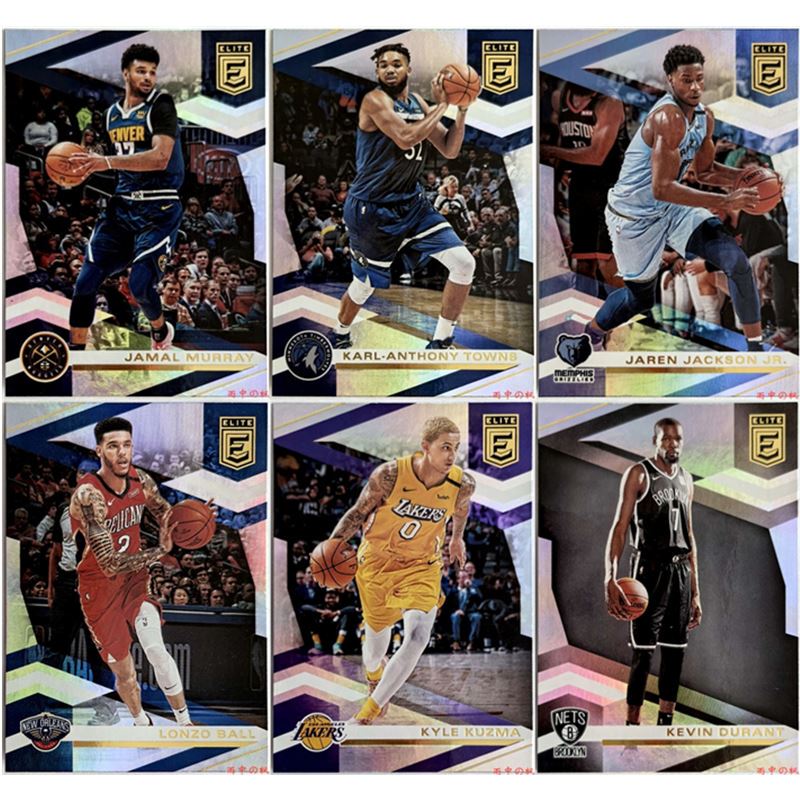 Star Cards: Murray, Towns, Jjj, Lonzo Ball, Kuzma, Durant, 1920 Elite, Refractor
