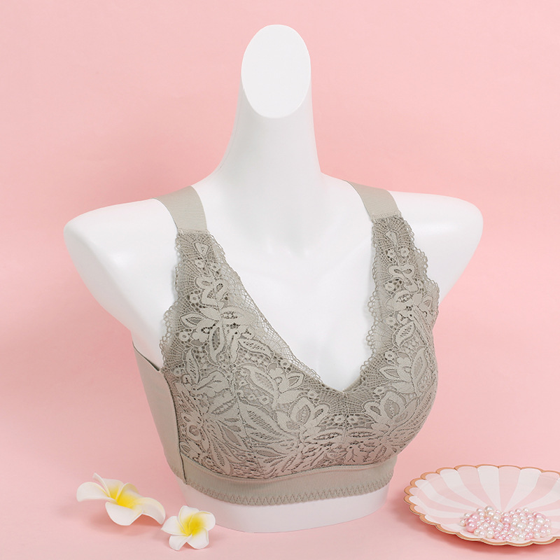 Gu Fei 146801 new lace no steel ring underwear women's vest-style sports shock-proof bra to collect the auxiliary breasts gathered women