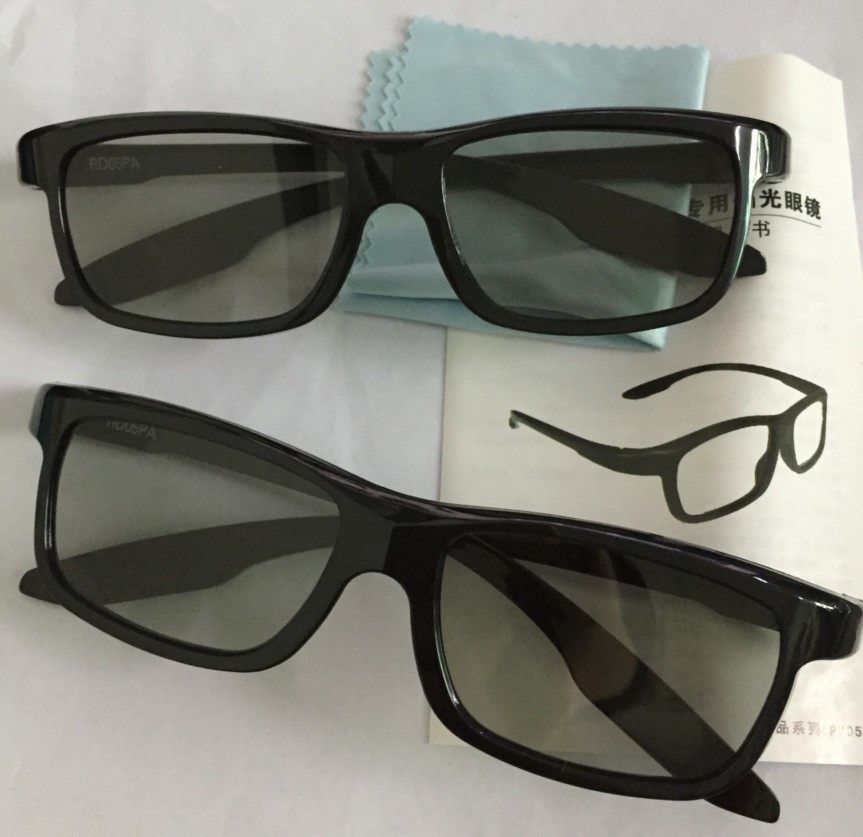 32E680F 39 47 50E680F 3D Glasses RD05PA Non-flashing 3D Stereo glasses 2 pairs