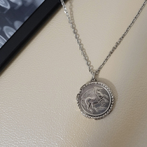 Original Retro Greek Coin Greek Flying Horse Coin Pendant Necklace