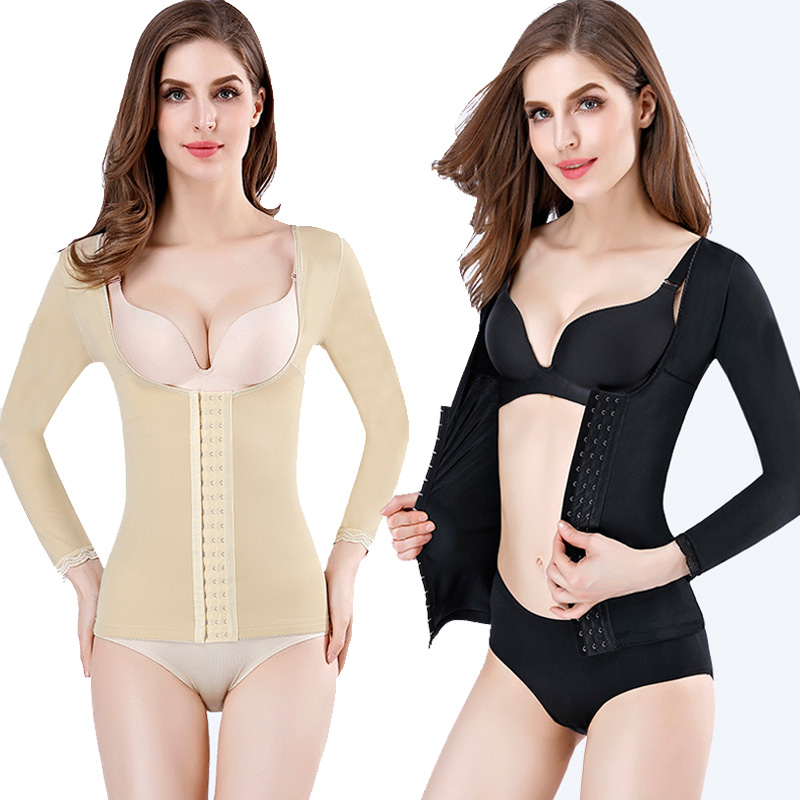 Long-sleeved body-shaping tops Postpartum belly-waist shaping arm liposuction postpartum body-shaping underwear