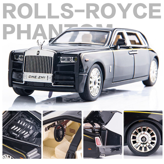 Simulation 1:24 Rolls-Royce Phantom ລົດໂລຫະປະສົມແບບຈໍາລອງລົດຫຼິ້ນເດັກນ້ອຍຂະຫນາດໃຫຍ່ Lamborghini ຮູບແບບລົດ Lamborghini