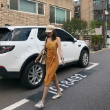 Длинное платье, юбка, высокая талия, длина миди, 2019