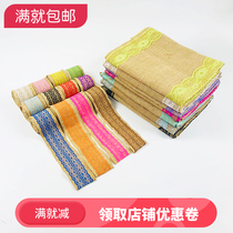  Kindergarten DIY handmade sub-fabric hemp edging Lace belt Lace cloth strip Wall environmental creation material