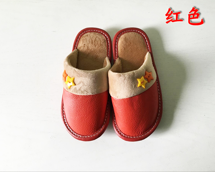 Chaussons enfants en cuir pour hiver - semelle tendon - Ref 1003688 Image 8