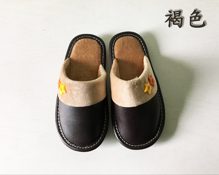Chaussons enfants en cuir pour hiver - semelle tendon - Ref 1003688 Image 13