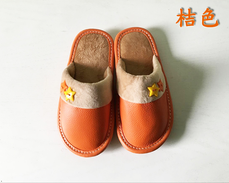 Chaussons enfants en cuir pour hiver - semelle tendon - Ref 1003688 Image 10