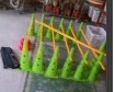 52cm height opening flag bucket cross - vertical rod Training cross - bar abs cast into product