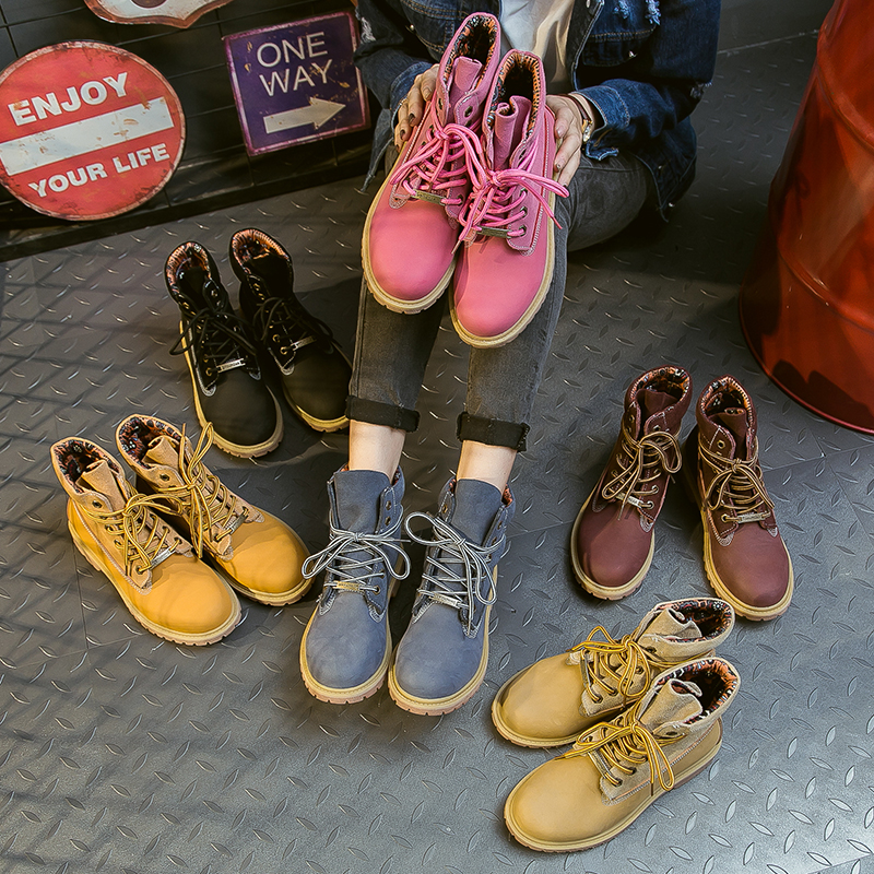 The real Pig Martin boots female tide red eight holes short boots 2020 new one hundred and thin thin size 41 - 43