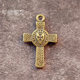 Brass cross keychain pendant religious belief pendant antique miscellaneous small copperware stall