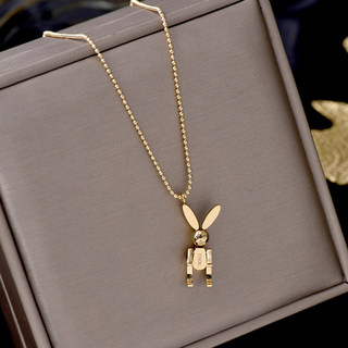 2025 New Luxury Niche Design Rabbit Necklace for Women, Summer Trendy High-End Neck Chain, Elegant Clavicle Chain
