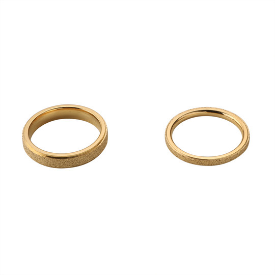 2025 new frosted couple rings for men and women niche design vegetarian ring index finger ring cold style ring ins trend