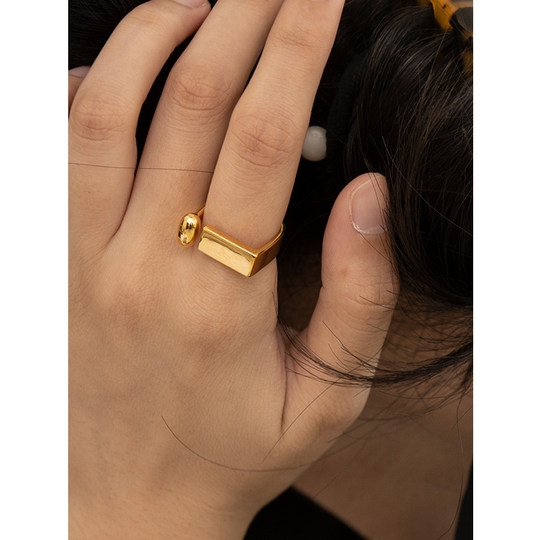 2025 new light luxury ring women niche design high-end index finger ring personalized fashion ring Korean ins trend