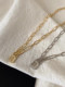 2025 new light luxury niche design necklace women's pin lock ins hip-hop high-end clavicle chain trend