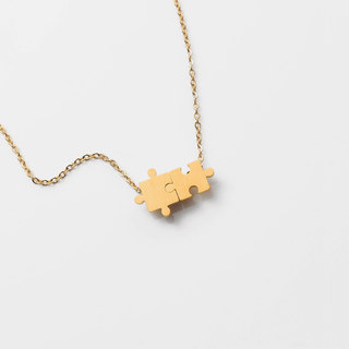 Puzzle Necklace for Women with High-End Design, 2025 New Model, Light Luxury Niche Hot Item, Sweet and Cool Clavicle Chain, Internet Celebrity Accessory