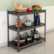 House Racks 3 Floors Multilayer Oven Microwave Oven Ground Metal Containing Shelf Storage Racks Storeroom storage shelves