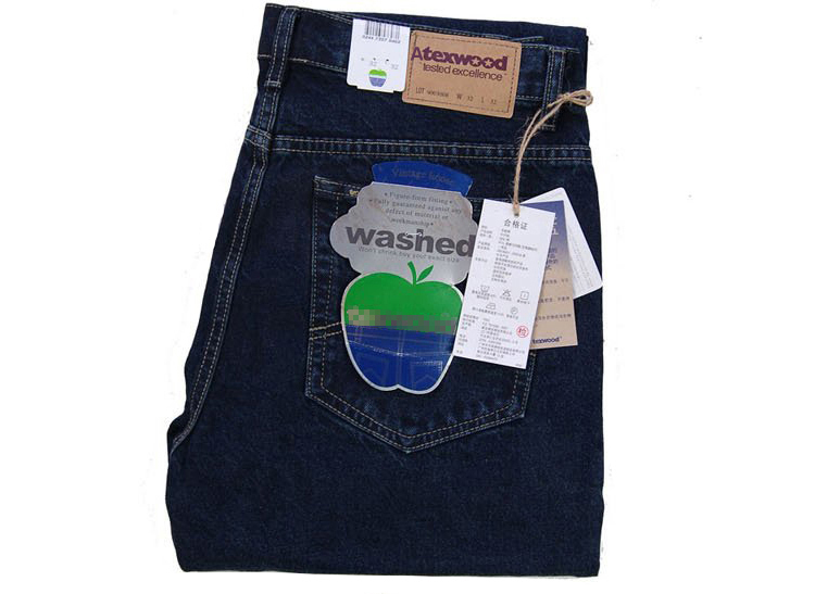 Mùa xuân đích thực Apple nam jeans nam phần mỏng lỏng thẳng eo cao sâu cotton trung niên cha quần quần thể thao nam