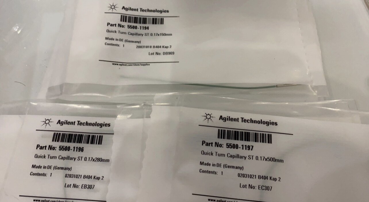 Anteren Stainless Steel Capillary 5500-1194 5500-1196 5500-1197 Original Dress Promotion