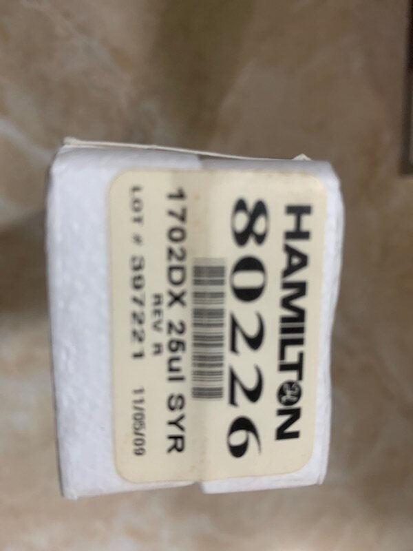 Hamilton microsample-in-sample needle 7656-01 1710 RN 100uL 80226 25ul