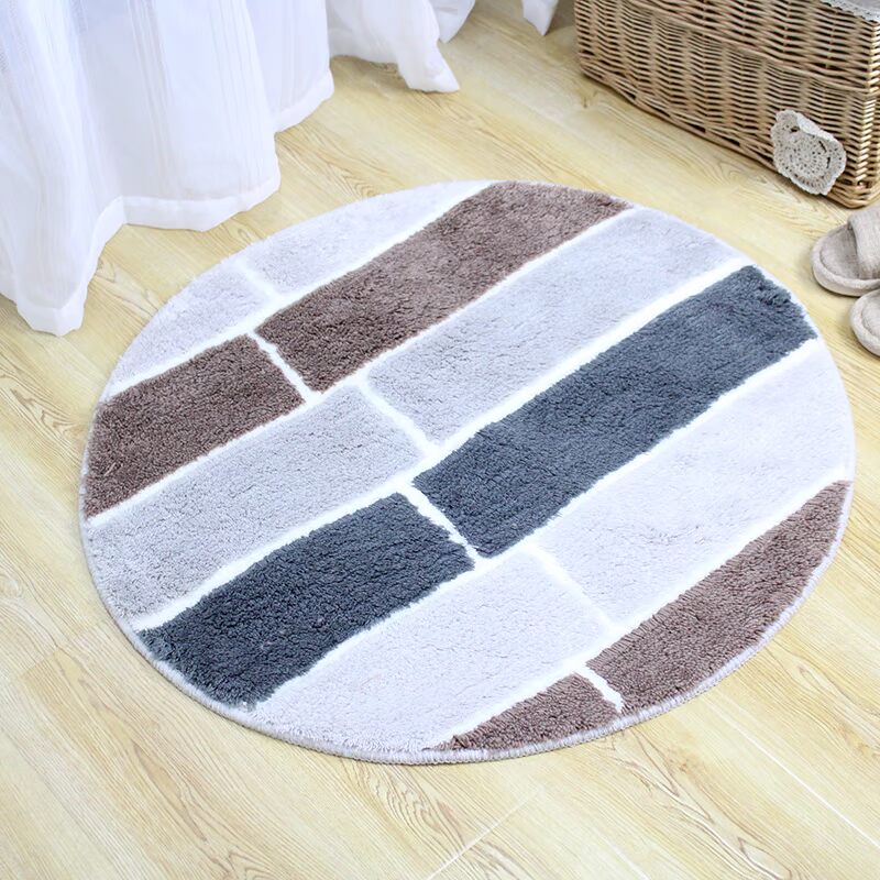 Thảm Thảm phòng ngủ đường kính tròn 80 90cm thảm cạnh giường, thảm phòng ngủ ins Bắc Âu gia tròn - Thảm thảm cói