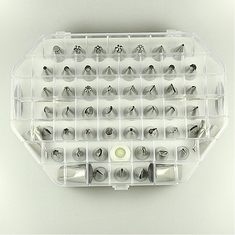 Sanneng appliance Korean sugar flower mouth (52 pieces)TS-783 flower mouth set Framed flower mouth Sugar flower mouth