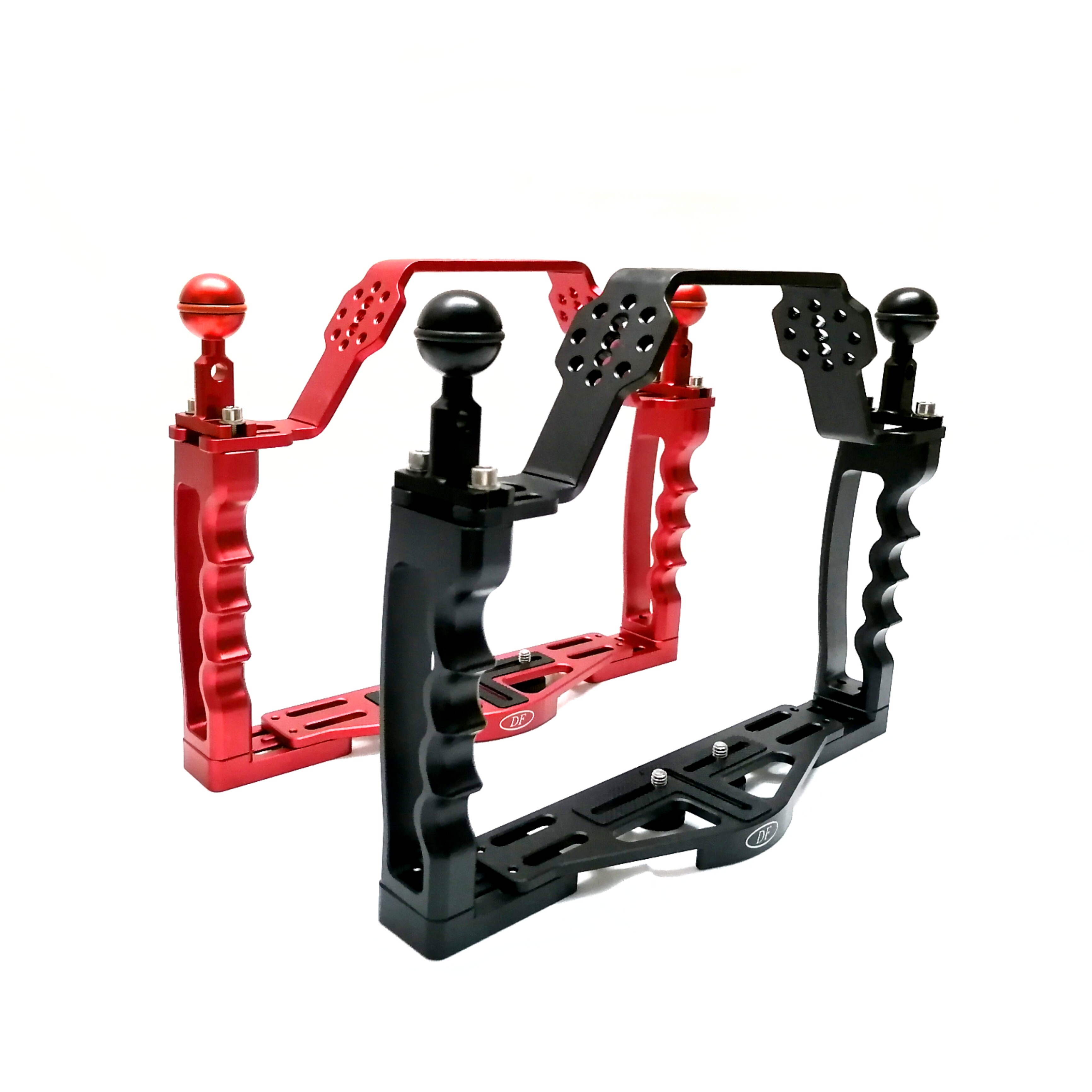 Underwater photography camera mount tg5 dual hand-held light arm GoPro diving photography camera mount aluminum alloy