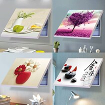 Electronic control power box Distribution panel Distribution box Free hole weak box Occlusion Decorative painting Creative European living room clamshell