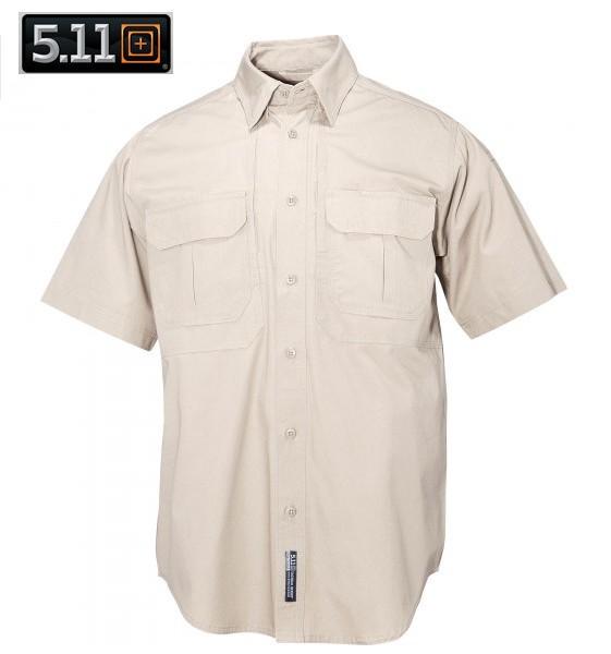 5.11 Authorized Outdoor Military Fans' Multi-Functional Sweat-Absorbent, Breathable, Sun-Protective, Durable, Pure Cotton Short-Sleeved Shirt 71152