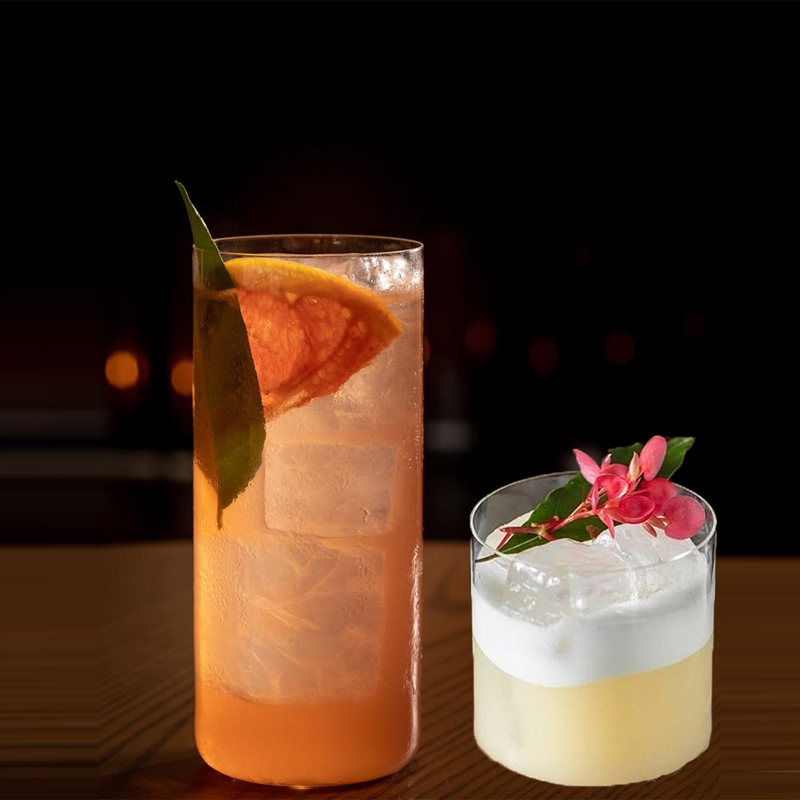 Ultra - thin - lead - free crystal whiskey cup Colin cup long drink straight - body water cup seawave cocktail glass