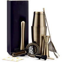 Winemaker suit Daily style Stainless Steel Intonator Three-section Suit Tuning Wine Pot Boston Curling Gift Box Suit
