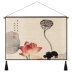 Trung Quốc vải cotton và tấm thảm vải sơn mực Zen sen phòng khách tấm thảm hành lang hiên bức tranh tường điện mét tắc sơn thảm treo tường bản đồ thế giới Tapestry