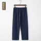 lanh Sub-bông trung niên lỏng lưng cao quần dài Trung Quốc cũ của con người Trung Quốc gió-gus han quần áo quần áo của nam giới