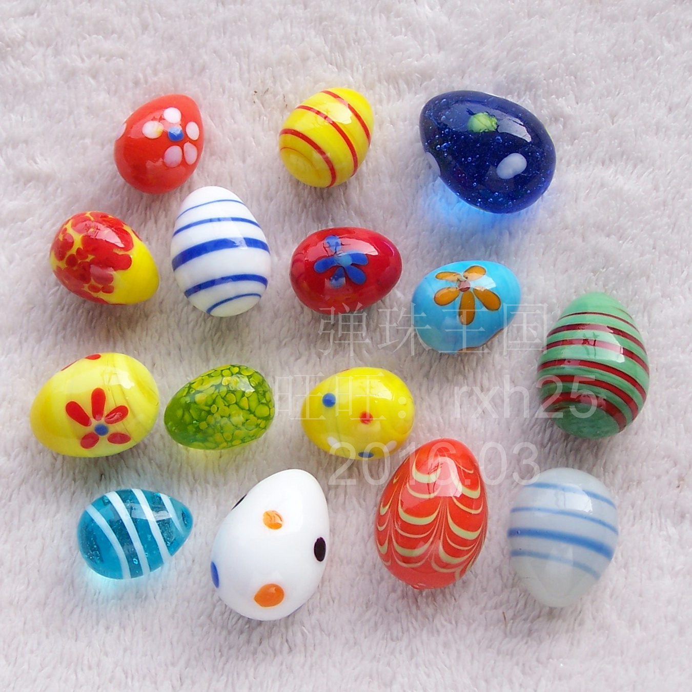 Glass Egg Easter Egg Glass Marbles Glass Egg Shaped Glass Beads