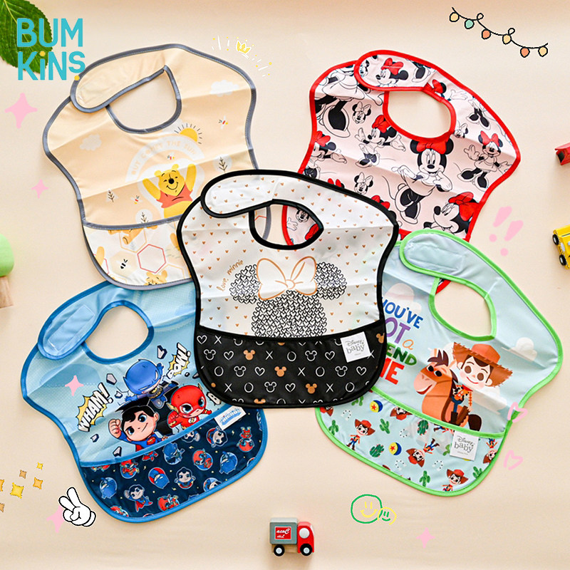 Bumkins baby children's eating bib waterproof baby complementary food bib baby feeding bib drool bib