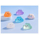 Bored. Luminous little clouds with various cute expressions. Model micro-landscape ornaments. DIY handmade scene accessories.