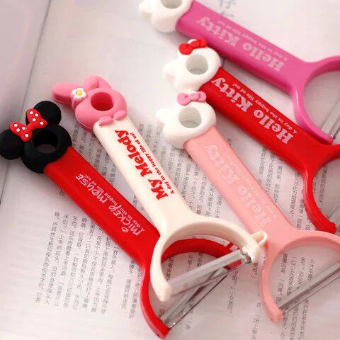 kt melody my melody minnie can hang peeler fridge magnet cartoon fruit plane