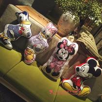 New Arrival Mickey Minnie Series Cotton Pillow Printed Cartoon Cushion Office Pillow Backrest