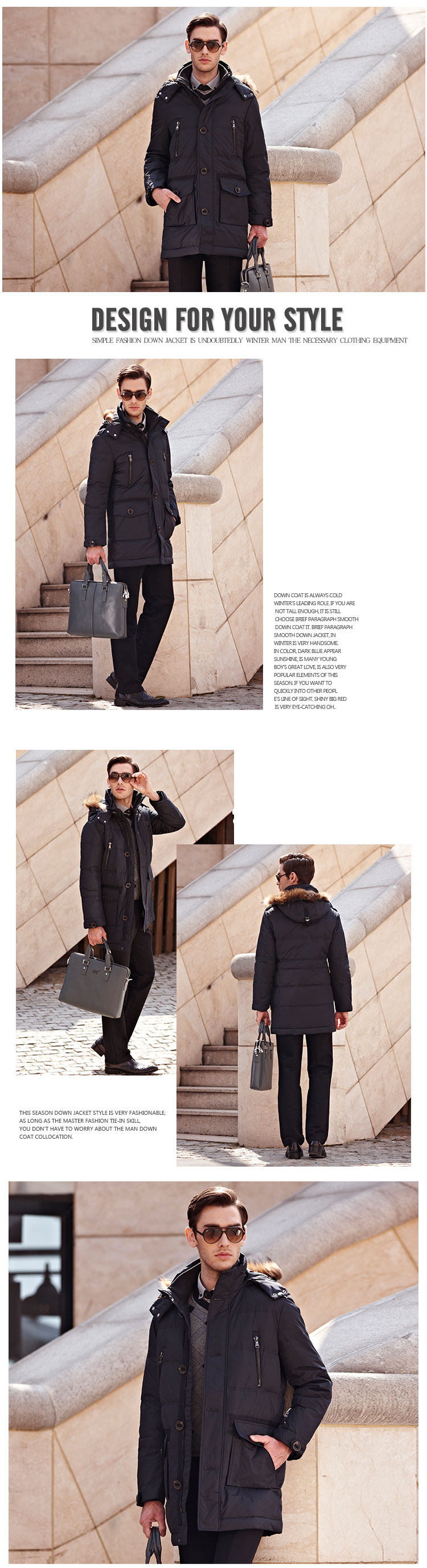 Blouson homme BOSIDENG    - Ref 3120422 Image 8