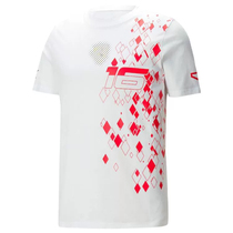 Leclercs same T-shirt 2023f1 Monaco special edition racing suit short-sleeved mens summer clothes team uniform white