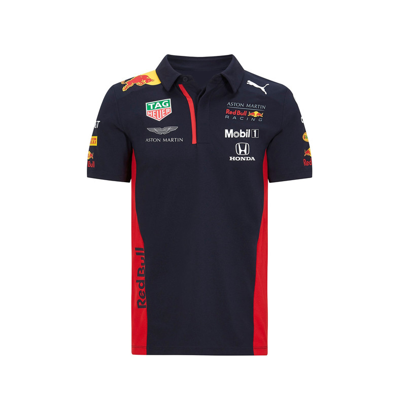 20 new Red Bull F1 team racing suit short-sleeved T-shirt POLO shirt lapel RedBull motorcycle overalls custom